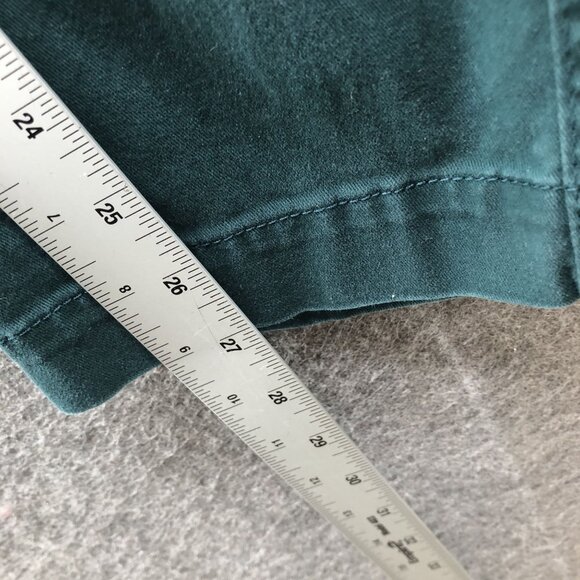 J. Crew High Rise Girlfriend Chino Pant Womens 8 Forest Green Stretch - Picture 9 of 10